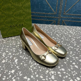 HIGH PUMP 55MM IN GOLDEN SHEEPSKIN